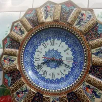 ساعت خاتم‌کاری ومیناکاری شده|صنایع دستی و سایر لوازم تزئینی|اصفهان, سروشبادران|دیوار