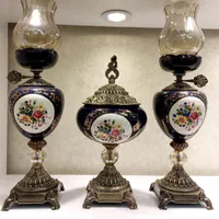 شمعدان و شکلات خوری گلدار|صنایع دستی و سایر لوازم تزئینی|تهران, شوش (باغ آذری)|دیوار
