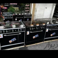 اجاق گاز طرح فر صفحه لعابی مارک جنرال