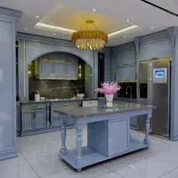 کابینت آشپزخانه/نئوکلاسیک طوسی/ارزان(اقساط)