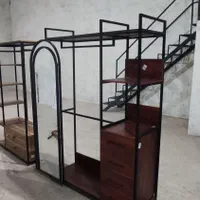 رگال فلزی با آینه متحرک|کتابخانه، شلف، قفسه‌های دیواری|مشهد, نوید|دیوار