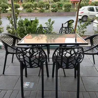 میز صندلی ناهارخوری تاشو پلاستیکی شیشه ای|میز و صندلی غذاخوری|تهران, خرمشهر|دیوار