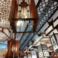 لوستر آویز تک شاخه چوبی کد۱۴|لوستر و چراغ آویز|تبریز, |دیوار