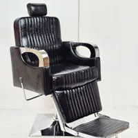 صندلی آرایشگاهی دسته استیل مدل سلین پدالی