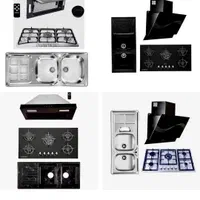 پک سه تیکه گاز سینک اجاق هود رومیزی