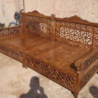 تخت و نیمکت سنتی گره چینی چوب روسی|مبلمان خانگی و میز عسلی|شیراز, عادل آباد|دیوار