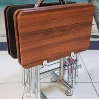 میزجلومبلی عسلی تاشو چمدانی پایه فلزی  جلو مبلی