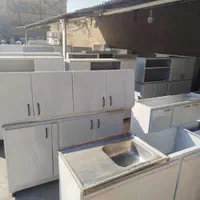 فروش.فروشنده سینگ و کابینت فلزی دست دوم آشپزخانه