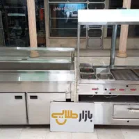 فر ساندویچی بزرگ ترکیبی تاپینگ ۳ لگنه سرخ کن صنعتی|کافی‌شاپ و رستوران|تهران, بیسیم|دیوار