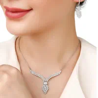 سرویس نقره پاپیون کد21840 روکش طلا بدون دستمزد