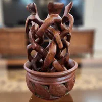 ظرف پایه دار چوبی|صنایع دستی و سایر لوازم تزئینی|تهران, قیام|دیوار