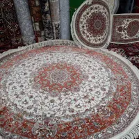 فرش اولیا۲×۲گرد۱۰۰۰شانه دایره۴مترکامل اولیا|فرش|تبریز, |دیوار