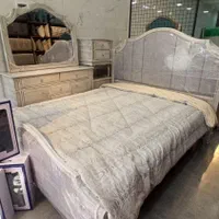 سرویس خواب چوبی تخت خواب کلاسیک