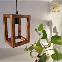 چراغ آویز چوبی