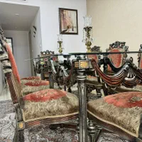 توافقی /مبل سلطنتی ۹ نفره + میز ناهارخوری ۸ نفره|مبلمان خانگی و میز عسلی|کرج, حسین‌آباد|دیوار