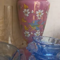چراغ آنتیک قدیمی و سینی انتیک|کلکسیون اشیاء عتیقه|کرج, مهرشهر - فاز ۱|دیوار