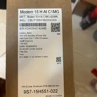 لپ تاپ Modern 15 H AI C1MG-Core Ultra 7SSD-IP. MSI|رایانه همراه|تهران, آجودانیه|دیوار