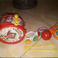 طبل و جغجفه کامل سالم و نو|اسباب‌بازی بچه|تهران, حکیمیه|دیوار