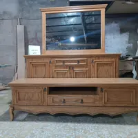 آینه کنسول و ست میز تی وی آسنا (چوبی)|بوفه، ویترین، کنسول|تهران, شهرک استقلال|دیوار