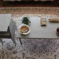 میز مستطیل و 4 عسلی کم جا- طوسی مات طرح چوب|مبلمان خانگی و میز عسلی|اصفهان, باغ فدک|دیوار