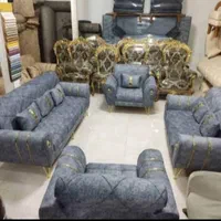 مبل راحتی قایقی خوش رنگ طوسی تیره