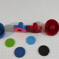 توپ وراکت محافظ دار ایرهاکی ABSنشکن با ضمانت|ورزشهای توپی|تهران, تهرانپارس شرقی|دیوار