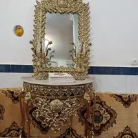 آیینه شمعدان برنزی
