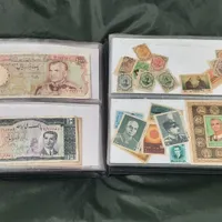 فروش آلبوم اسکناس سکه و تمبر کلکسیونی باهم