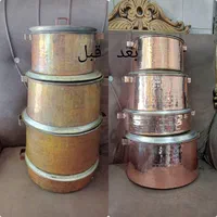 دیگچه مسی|ظروف پخت‌وپز|قم, باسکول|دیوار