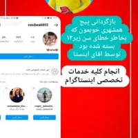 بازگردانی پیج های اینستاگرام/مستراینستا|خدمات رایانه‌ای و موبایل|نیشابور, فردوس شمالی|دیوار