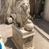 مجسمه تندیس حیوانات فرشتگان محوطه بتنی فایبرگلاس