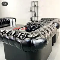 چستر مبل اداری نیم ست چرمی ۴نفره|مبلمان اداری|مشهد, گلبرگ شمالی|دیوار