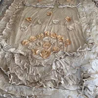 سرویس کامل روتختی ساتن ترک مروارید دوزی