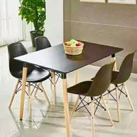 میز و صندلی ناهارخوری ۴ نفره فایبر 80*120