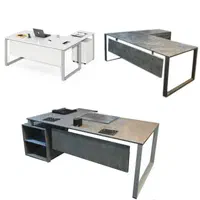 میز اداری پایه فلزی و صندلی آرام و مبلمان