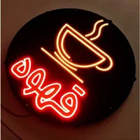 تابلو ال ای دی قلیان میوه کافه کابینت