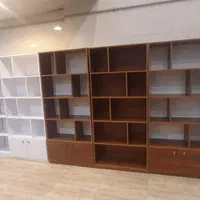 کتابخانه و قفسه چوبی|کتابخانه، شلف، قفسه‌های دیواری|کرج, حصارک بالا|دیوار