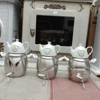 کتری قوری شیردار استیل سماوری چای ساز کتری قوری