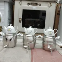 کتری قوری شیردار استیل سماوری چای ساز کتری قوری