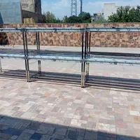 شش عدد میز کار تمام استیل ۱۹۰ سانت در عرض ۹۰|کافی‌شاپ و رستوران|تهران, شکیبا|دیوار