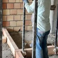 سیمان کاری دیوار چینی بلوک چینی بتن ریزی محوطه