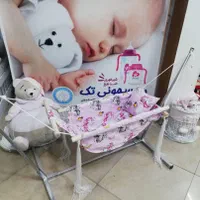 گهواره پایه فلزی سیسمونی ننو (بانوج )|تخت و صندلی بچه|مشهد, عبادی|دیوار