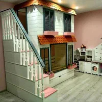 تخت خواب دو طبقه پله دار