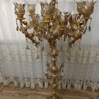 آباژر سالنی سنگین برنز برنزی|چراغ خواب و آباژور|کرج, حصارک بالا|دیوار