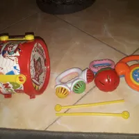 طبل و جغجفه کامل سالم و نو|اسباب‌بازی بچه|تهران, حکیمیه|دیوار