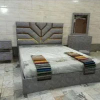 تخت خواب دونفره با رنگ بندی مختلف سمساری قاسمی|تخت و سرویس خواب|زابل, |دیوار