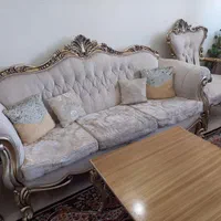 مبلمان کلاسیک ۷نفره همراه با ناهار خوری ۴نفره|مبلمان خانگی و میز عسلی|تهران, پونک|دیوار