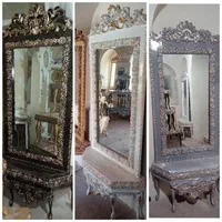 آینه کنسول. گل میزوجلومبلی.مستقیم از تولیدی|بوفه، ویترین، کنسول|شیراز, سیاه سنگ|دیوار