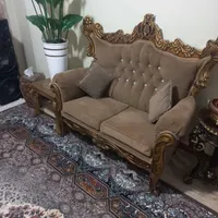 مبل ۷نفره سالم بدونه کوچک ترین ایراد با جلو مبلی