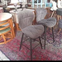 صندلی پایه بلندمدل زین اسبی نقره ای و مشکی و طلایی|صندلی و نیمکت|شیراز, وزیرآباد|دیوار